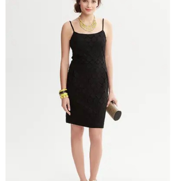 Banana Republic Eyelet Mini Dress Spaghetti Strap - Picture 1 of 4